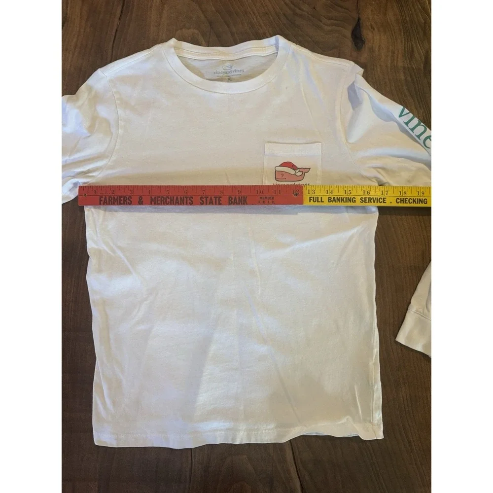 Vineyard Vines Kids Med 12-14 Christmas Naughty Or Nice Long‎ Sleeve Tee Shirt